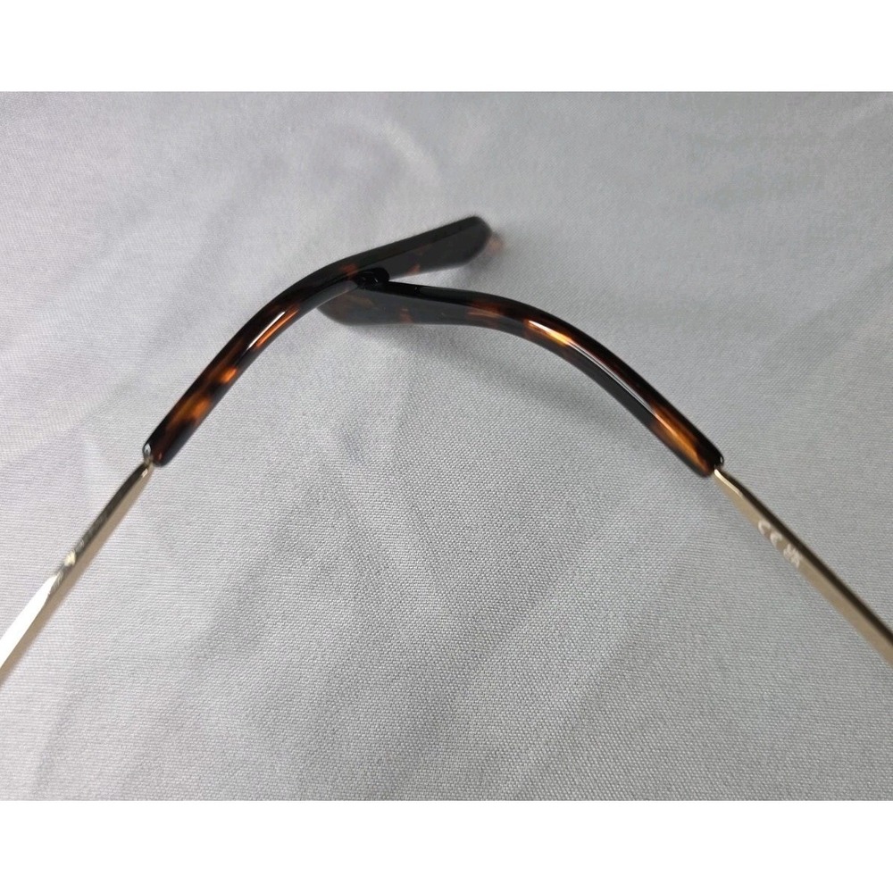 QUAY Australia "All In" Aviator Sunglasses – Tortoise Shell & Gold Frame W/ Case - Picture 10 of 16